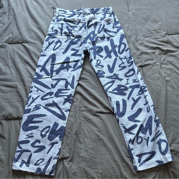 Jaded London LETTER PRINT JEANS - Picture 3 of 5